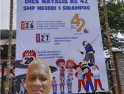 PERINGATI DIES NATALIS KE 42, SMP N 1 SIRAMPOG GELAR BERBAGAI KEGIATAN