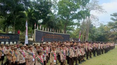 KWARCAB BREBES IKUTI LOMBA PRAMUKA GARUDA BERPRESTASI TINGKAT KWARDA JATENG