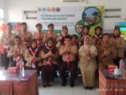 KA. KWARCAB BREBES LEPAS 5 ORANG ANGGOTA PRAMUKA IKUTI PPBK TINGKAT NASIONAL TAHUN 2025