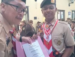 212 ANGGOTA PRAMUKA KWARRAN BANTARKAWUNG DILANTIK MENJADI PRAMUKA GARUDA