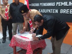 KWARCAB BREBES DAN BAWASLU KABUPATEN BREBES TANDA TANGANI NOTA KESEPAHAMAN