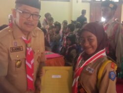 PELANTIKAN PRAMUKA GARUDA KWARTIR RANTING KERSANA PENUH KHIDMAT DAN SEMANGAT