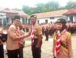 GEBRAKAN AWAL TAHUN KWARRAN BREBES, 241 SIAGA DAN 58 PENEGAK DILANTIK MENJADI PRAMUKA GARUDA