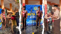 KA. MABIGUS DAN KA. KWARRAN LEPAS DUA  PENGGALANG SMP N 2 LOSARI DENGAN PENUH DAN BANGGA