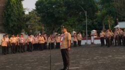 KAPOLRES BREBES PEMBINA UPACARA TABUR BUNGA HARI JADI PRAMUKA KE 65 TINGKAT KWARCAB BREBES