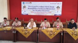70 PRAMUKA PENEGAK ANGGOTA SAKA ADHYASTA PEMILU KWARCAB BREBES IKUTI SOSIALISASI PENDIDIKAN POLITIK DALAM MENINGKATKAN PARTISIPASI MASYARAKAT DAN KUALITAS DEMOKRASI