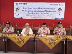 70 PRAMUKA PENEGAK ANGGOTA SAKA ADHYASTA PEMILU KWARCAB BREBES IKUTI SOSIALISASI PENDIDIKAN POLITIK DALAM MENINGKATKAN PARTISIPASI MASYARAKAT DAN KUALITAS DEMOKRASI